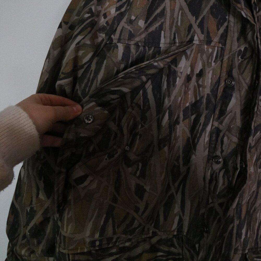Vintage Cabelas USA Camo Hunting Jacket Men Large Whitetail Goretex Heavy Weight - Picture 8 of 10